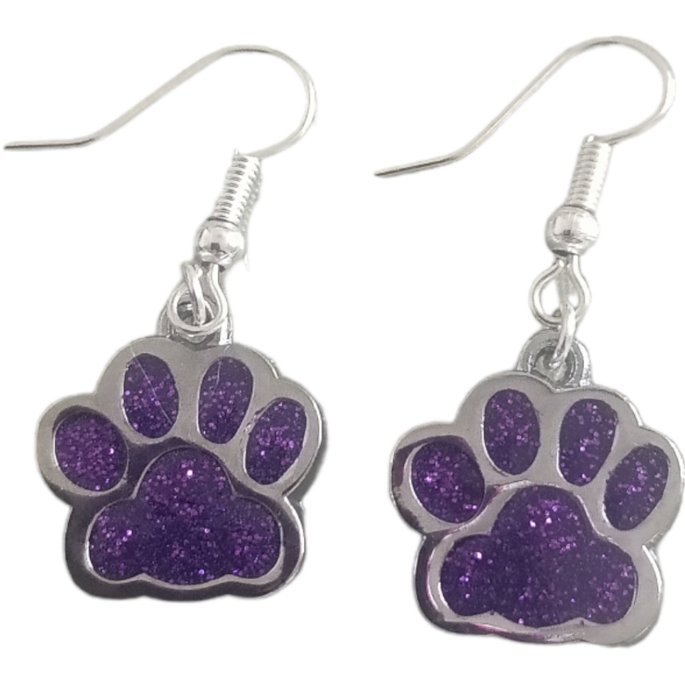 Handmade Paw Print Earrings